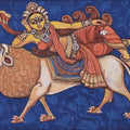 Bhawani' religious acrylic painting by artist Manisha Srivastava, 11x18 inch, on canvas