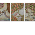 A Bilateral Reaction 1' contemporary Mixedmedia mixed_media by artist Bibhu Nath, 12x63 inch, on mixedmedia