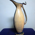 Pots/Vessels ceramic titled 'Bird beak long Pot', 22x8x6 inches, by artist DULAL CHANDRA MANNA on Ceramic
