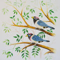 Animals postercolor painting titled 'Birds 227', 14x13 inches, by artist Santosh Patil on paper