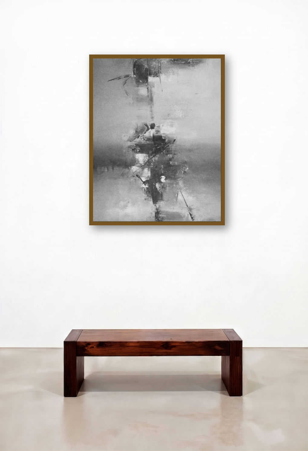 Black White Ii (Spectral Composition) by artist Raju Durshettiwar displayed in a Art Deco Lounge