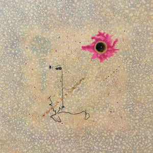 Blooming (The Eye of the Universe) by Rajneesh Singh, Original Acrylic Abstract Painting on Canvas, Medium Square Wall Art