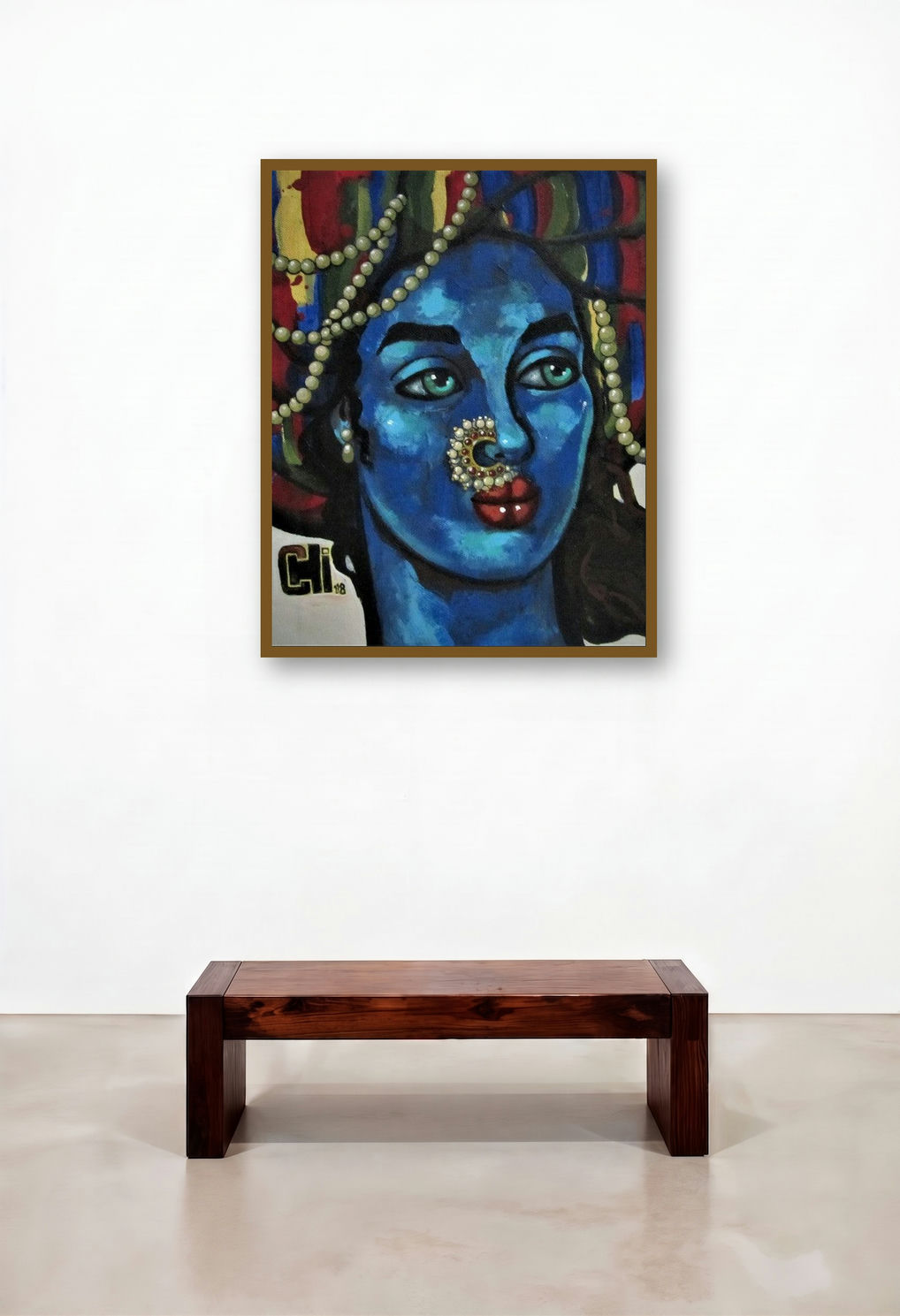 Blue Girl With A Nose Ring 2 (Azure Majesty)