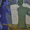 Blue Period' figurative acrylic painting by artist Pravin Randive, 30x36 inch, on canvas