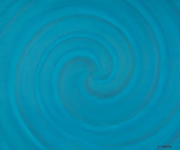 Blue Spiral by SIMON MASON | ArtZolo.com