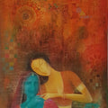 Still-life oil painting titled 'Bond', 24x48 inches, by artist Durshit Bhaskar on Canvas