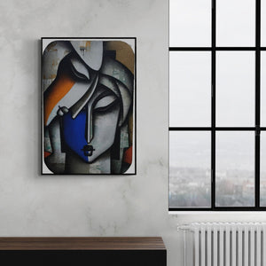 In-situ view of Jagannath Paul's 'Bond Of Love 4' painting in a room