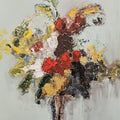 Bouquet No 5' abstract acrylic painting by artist Sheetal Singh, 24x18 inch, on canvas