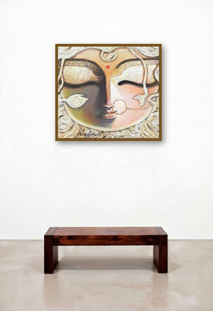 Braahmi (Divine Gaze) by artist Subrata Ghosh displayed in a Coastal Study