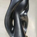 Braid' contemporary Fiberglass sculpture by artist Shiben Chattopadhyay, 17x10 inch, on fiberglass