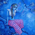 Figurative acrylic painting titled 'Branch And Sway', 36x30 inches, by artist Ramchandra B Pokale on Canvas