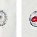 contemporary mixed media painting titled 'Bubble And Emotion', 10x56 inches, by artist Dishakha Yadav on Paper