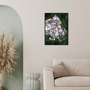 In-situ view of Sunil Das's 'Bull 2' painting in a room