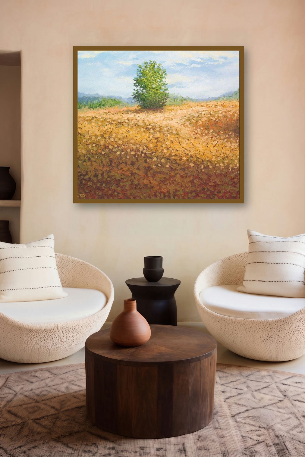 Bush by artist Fareed Ahmed displayed in a Minimalist gallery