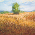 Landscape oil painting titled 'Bush', 18x14 inches, by artist Fareed Ahmed on Canvas Board