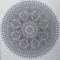 Animals pen ink drawing titled 'Butterfly Mandala', 16x12 inches, by artist V Pugalenthi on Paper