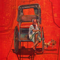 Figurative acrylic painting titled 'Calcutta Carrier', 24x18 inches, by artist Sumon Naskar on Canvas