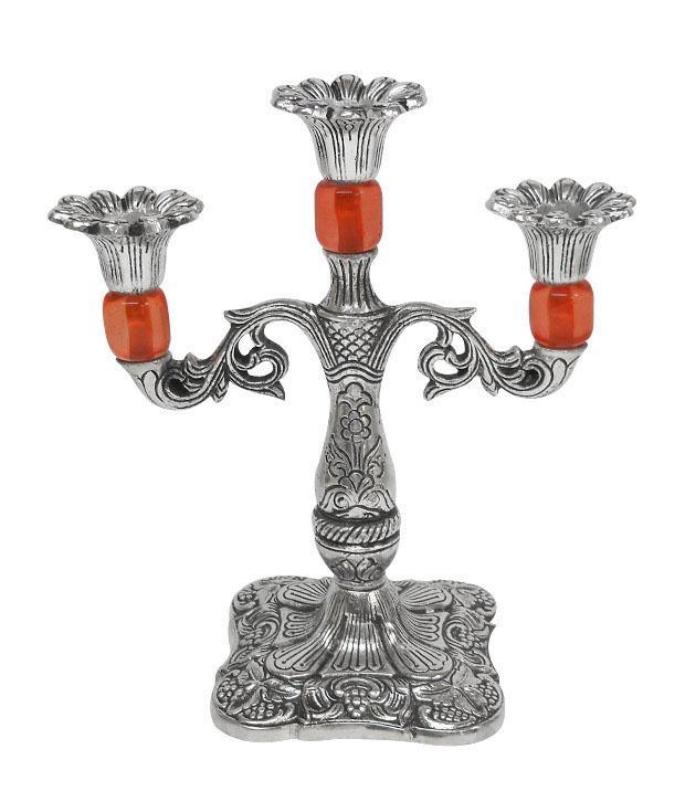 Lifestyle craft titled 'Candle Stand I', 9x8x1 inches, by artist Art Street on Metal