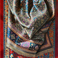 Carpet Series 3' still-life mixed-media drawing by artist Shashikant Dhotre, 60x40 inch, on paper