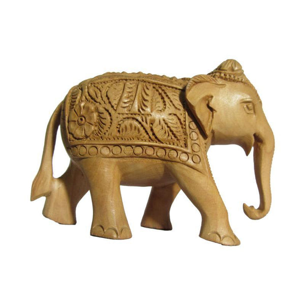 Carved Elephant by Ecraft India | ArtZolo.com