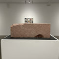 Carved Stone by Sahil Mehra, Original Still-Life Sculpture on Standstone, Large Horizontal Sculpture
