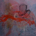 Casual Form 77' abstract acrylic painting by artist Mohd Majeed Mansoori, 48x48 inch, on canvas