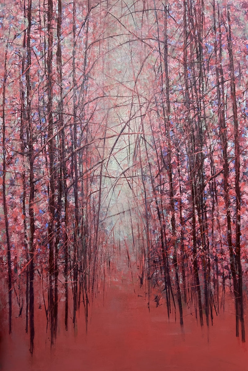 Cause' nature acrylic painting by artist Vinita Sadarangani, 71x47 inch, on canvas