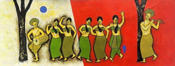 Celebration Painting by Chetan Katigar | ArtZolo.com
