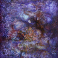 Celestial Bloom' abstract acrylic painting by artist Dilip Mali, 48x36 inch, on canvas