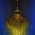 Still-life acrylic painting titled 'Chandelier 1', 29x22 inch, by artist Vishal Joshi on Canvas