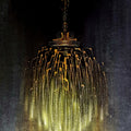 Still-life acrylic painting titled 'Chandelier 2', 29x22 inch, by artist Vishal Joshi on Canvas