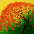 'Chandigarh' nature oil painting by artist Pardeep Singh, 20x20 inch, on canvas