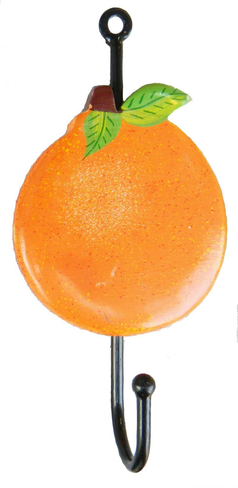 Other handicraft titled 'Channapatna Orange Hanger', 8x6x5 inches, by artist Amaidi CRAFeTeria on wood