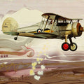 Aviation oil painting titled 'Chariots Of Love 5', 24x32 inches, by artist Ankur Rana on Canvas