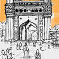 Print Digital Art titled 'Charminar', on Canvas by artist Shivani Pikle