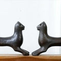 Animals sculpture titled 'Cheetah', 7x34x3 inches, by artist Dilip Paul on Bronze