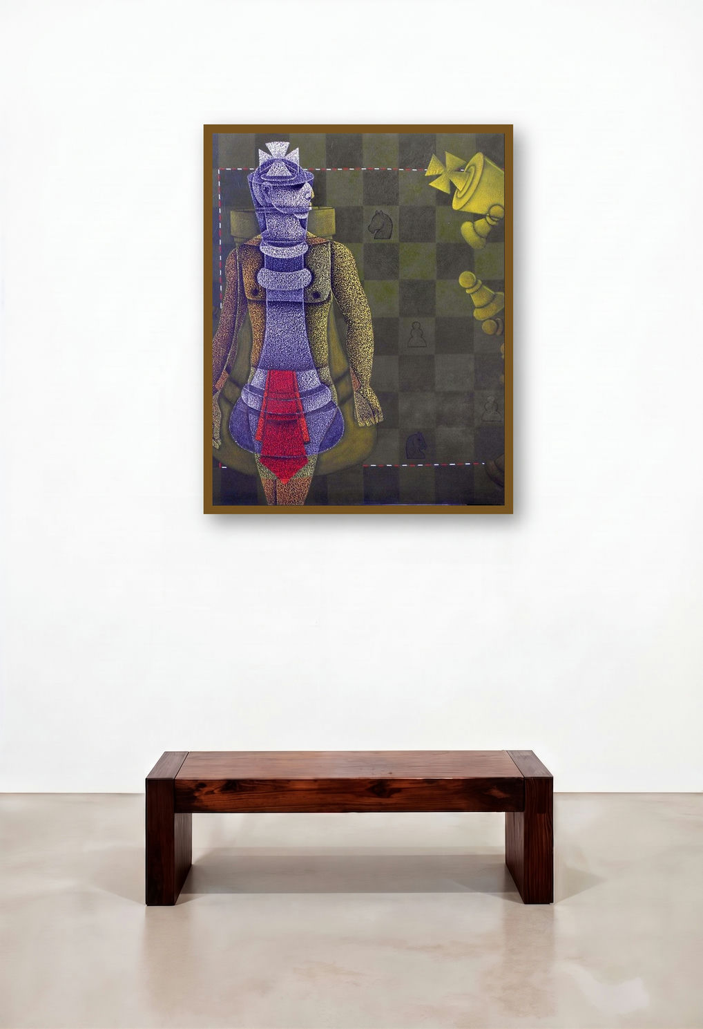 Chess King by artist Satyajeet Shinde displayed in a Industrial Executive Office