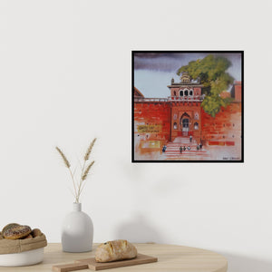 In-situ view of Anand Bekwad's 'Chet Singh Ghat (Chet Singh Ghat, Varanasi)' painting in a room