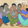Figurative acrylic painting titled 'CHILDHOOD FUN 2', 24x30 inches, by artist Dnyaneshwar Bembade on Canvas