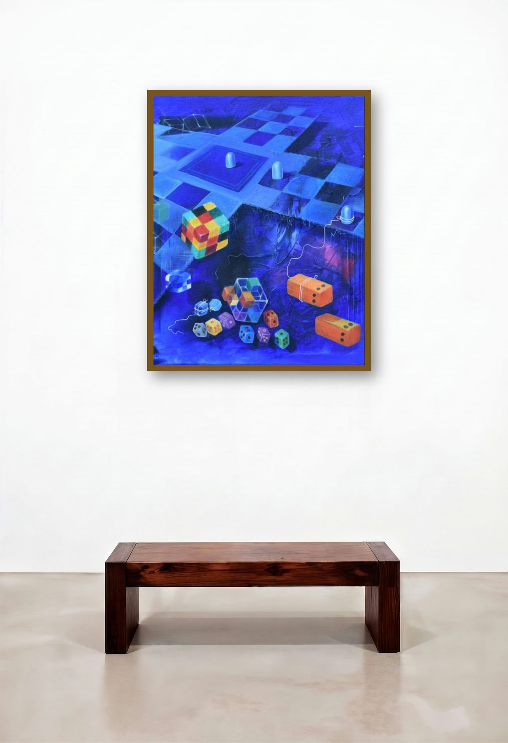 Chopard (Fortuitous Fortune) by artist Durshit Bhaskar displayed in a Industrial Dining Room