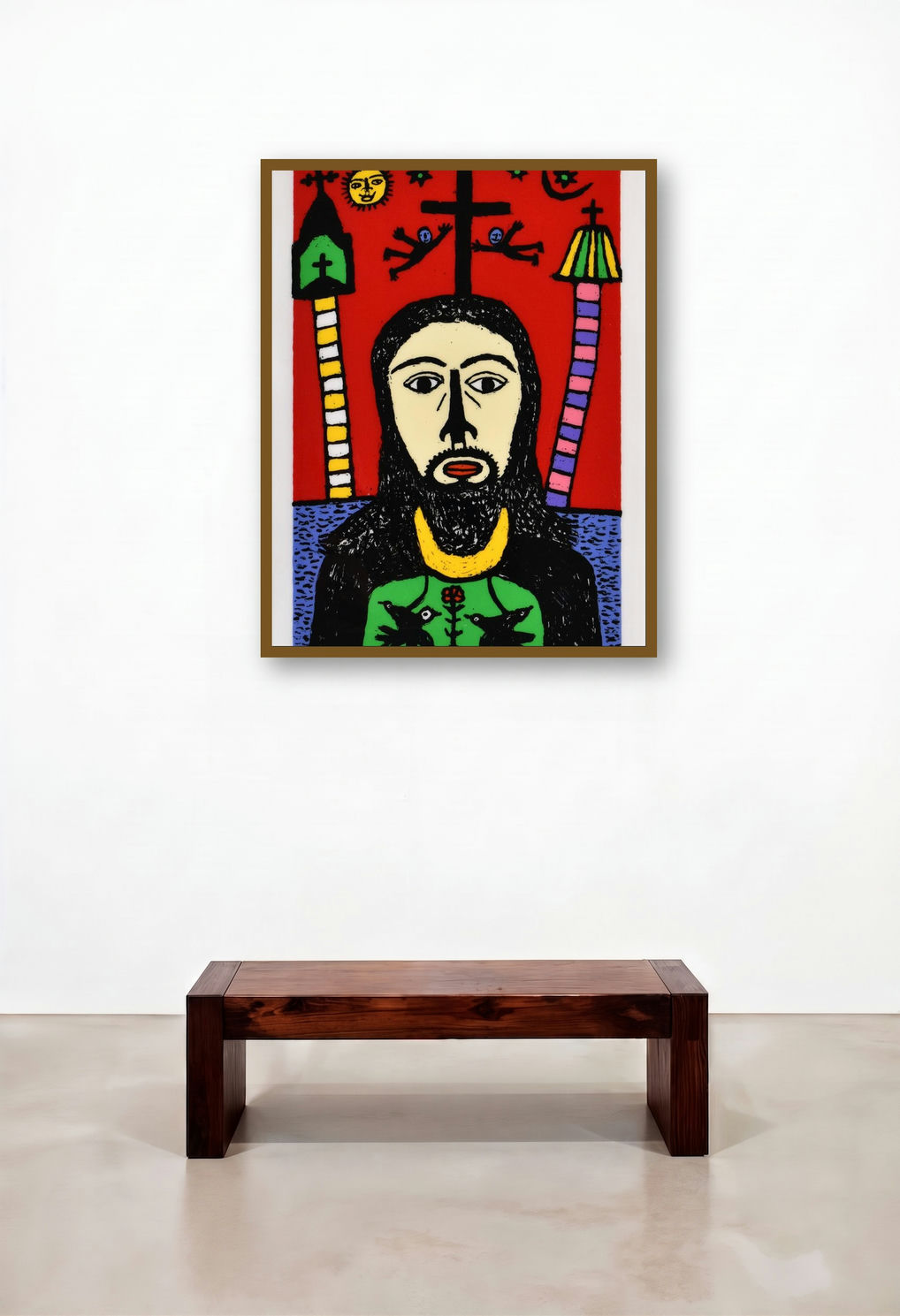 Christ By The River (Christ with Crosses) (Crucifixion)