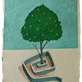 Circle Of Growth' contemporary gouache painting by artist Priyaranjan Behera, 17x12 inch, on paper