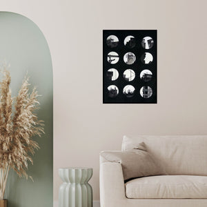 In-situ view of Priya Dhoot's 'Cityline (Urban Vignettes)' painting in a room