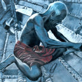 Coastal Life' figurative charcoal drawing by artist Preeti Ghule, 22x33 inch, on paper