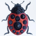 contemporary sculpture titled 'Coccinellidae', 28x28x3 inches, by artist Haribaabu Naatesan on Acrylic Glass