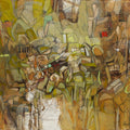 Cognition 12' abstract mixed-media painting by artist Apurva Singh, 22x30 inch, on canvas