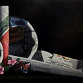 Still-life acrylic painting titled 'Color Harmony', 16x30 inches, by artist Parimal Vaghela on Canvas