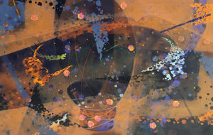 Colors Of Life 146 (Celestial Dance) by Asif Sharief Shaikh, Original Acrylic Abstract Painting on Canvas, X-Large Horizontal Wall Art