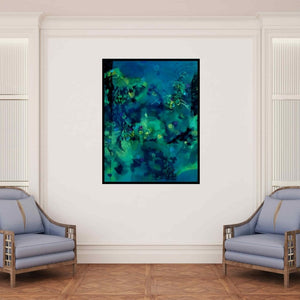 In-situ view of Asif Sharief Shaikh's 'Colours Of Life 116' painting in a room