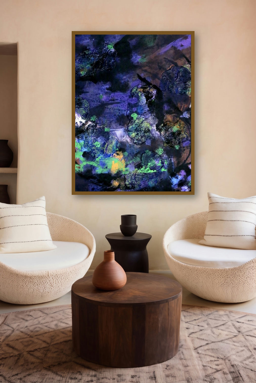 Colours Of Life 14 by artist Asif Sharief Shaikh displayed in a Modern gallery